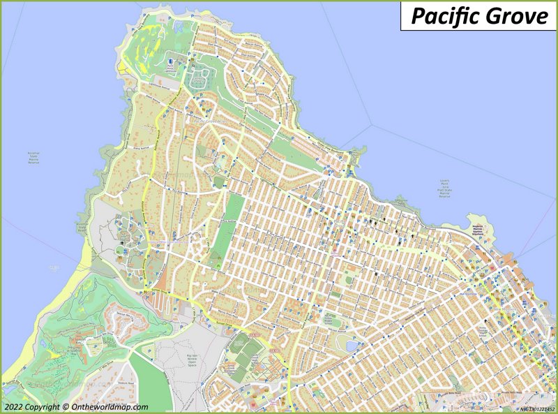 Map of Pacific Grove