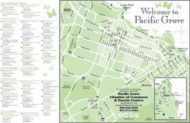 Pacific Grove Restaurants And Shops Map