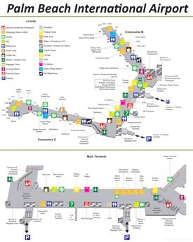 Palm Beach International Airport Map