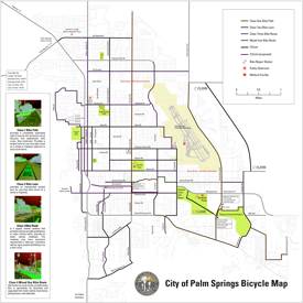 Palm Springs Bicycle Map