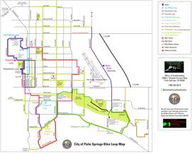Palm Springs Bike Loop Map