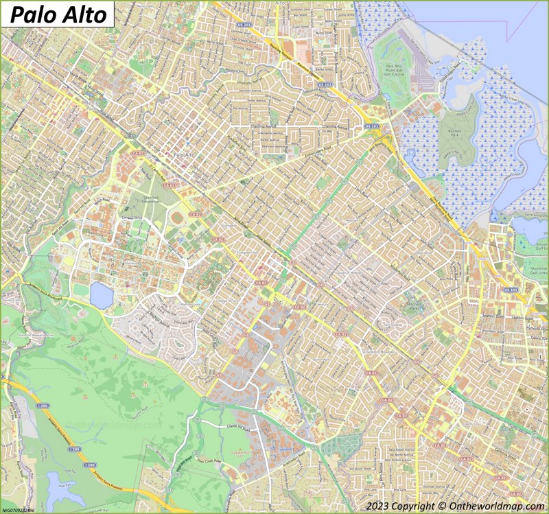 Map of Palo Alto