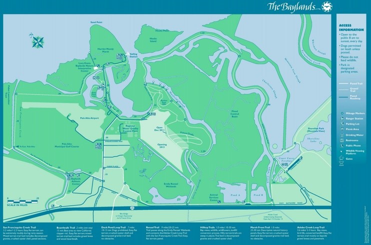 Palo Alto Baylands map
