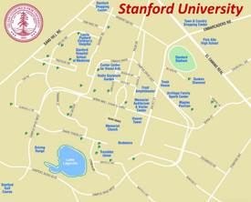 Stanford University Parking Map