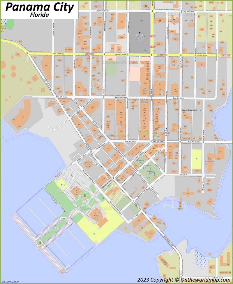 Downtown Panama City Map