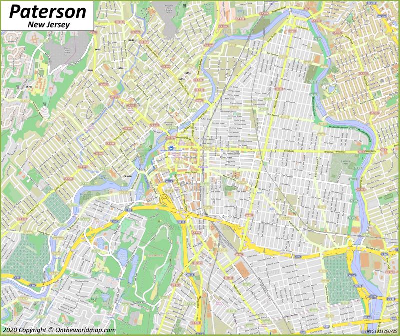 Map of Paterson