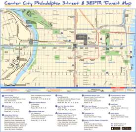 Center City Philadelphia Transport Map