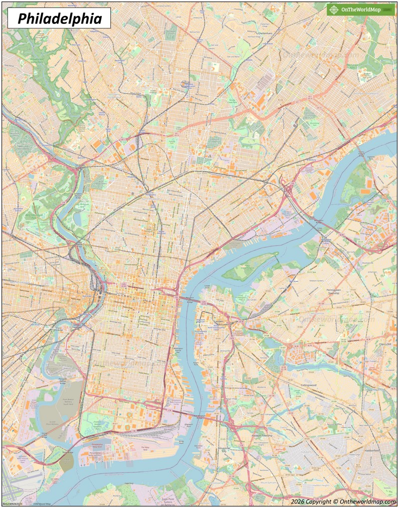 Map of Philadelphia