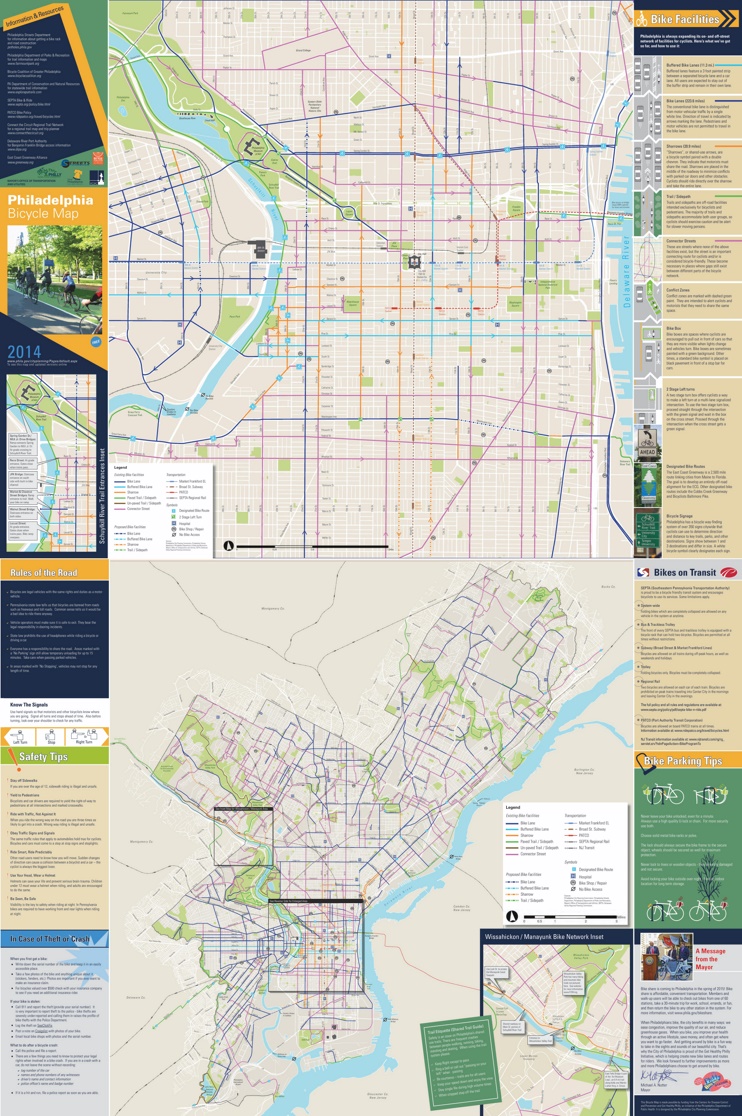 Philadelphia bike map