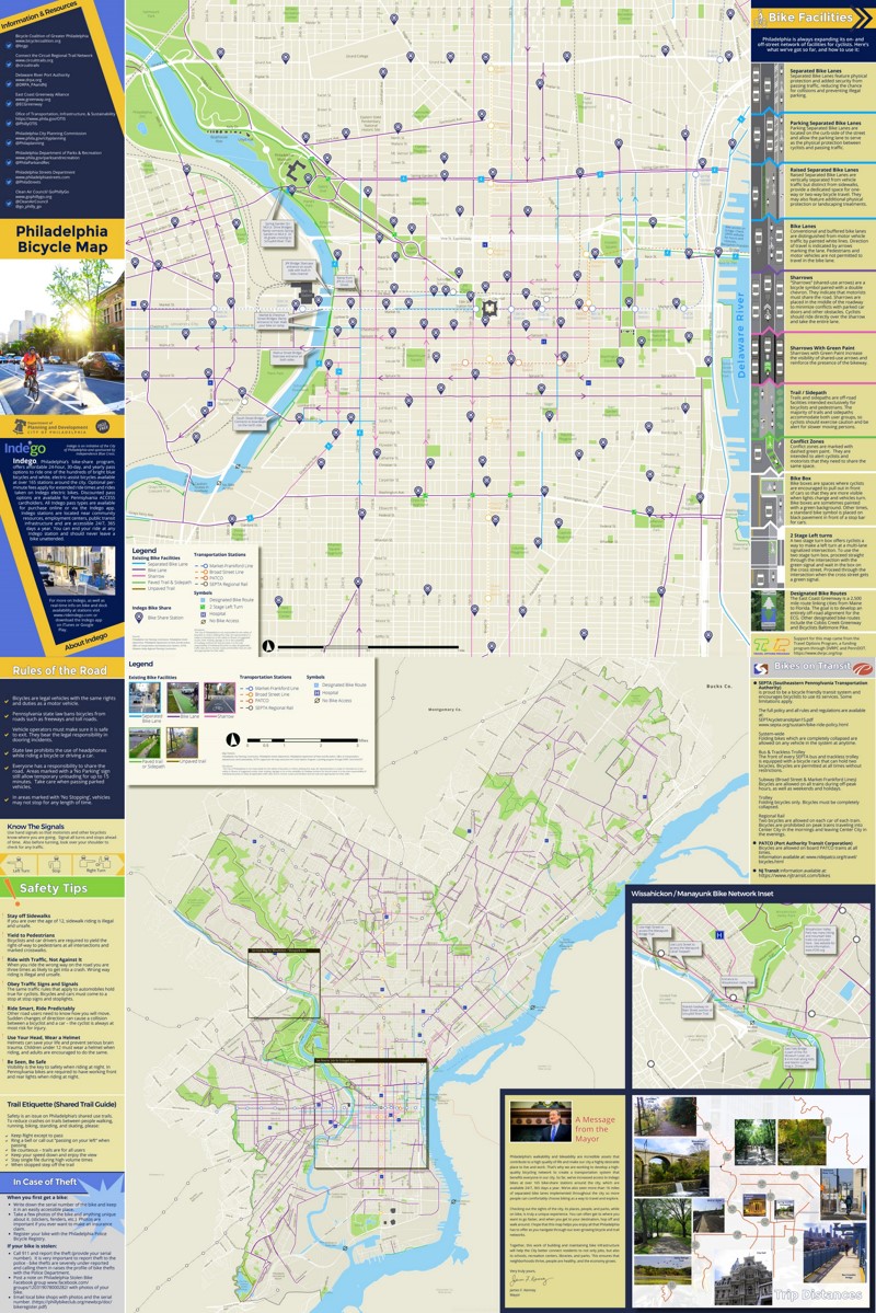 Philadelphia Bike Map