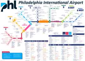 Philadelphia International Airport map