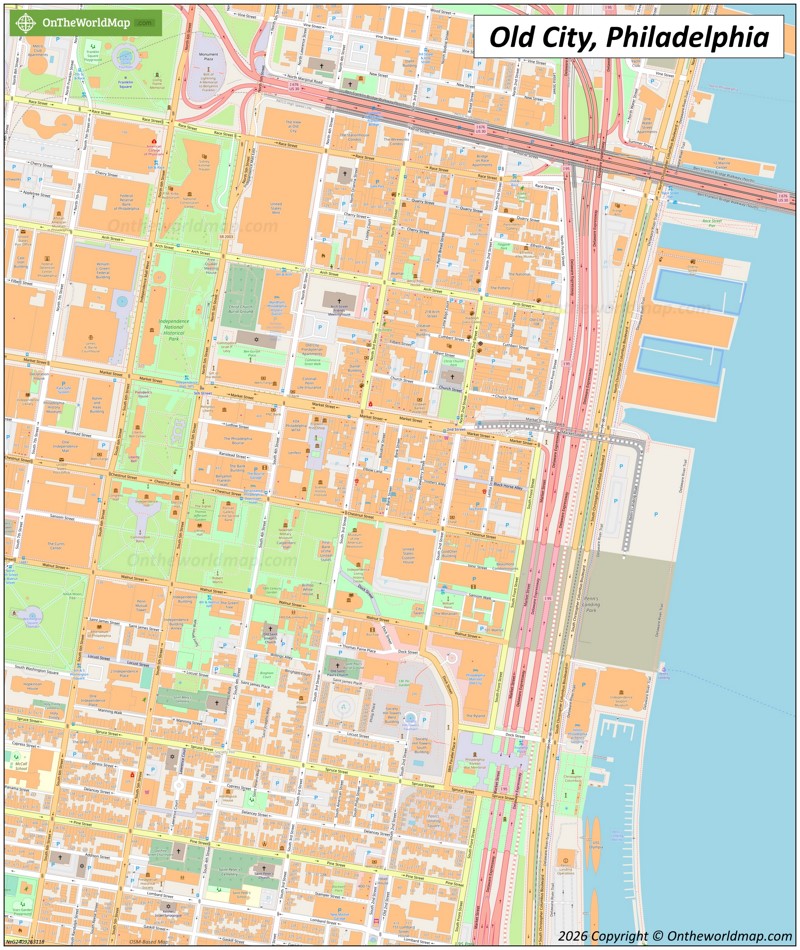 Philadelphia Old City Map