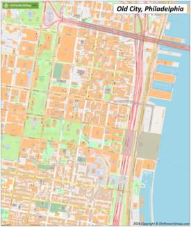 Philadelphia old city map
