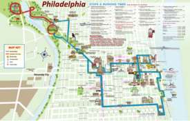Philadelphia tourist attractions map