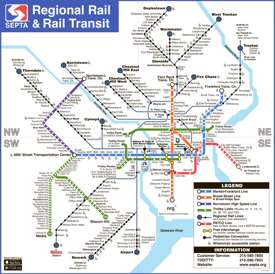 SEPTA Philadelphia Regional Rail Map