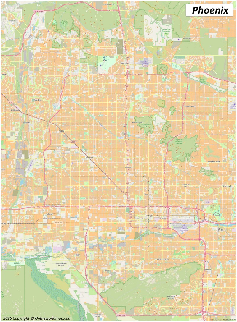 Map of Phoenix