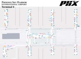 Phoenix Airport Terminal 4 Map
