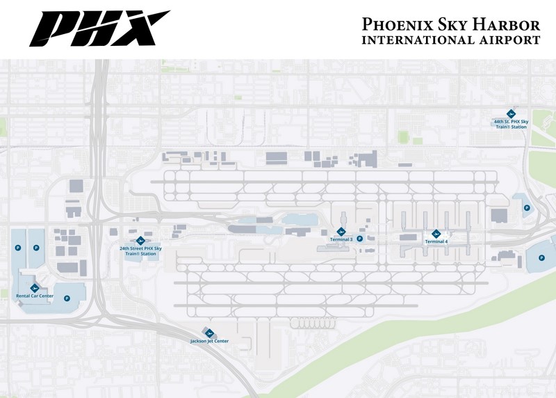 Phoenix Sky Harbor International Airport Map