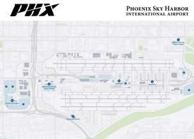 Phoenix Sky Harbor International Airport map