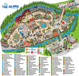 The Island in Pigeon Forge Map