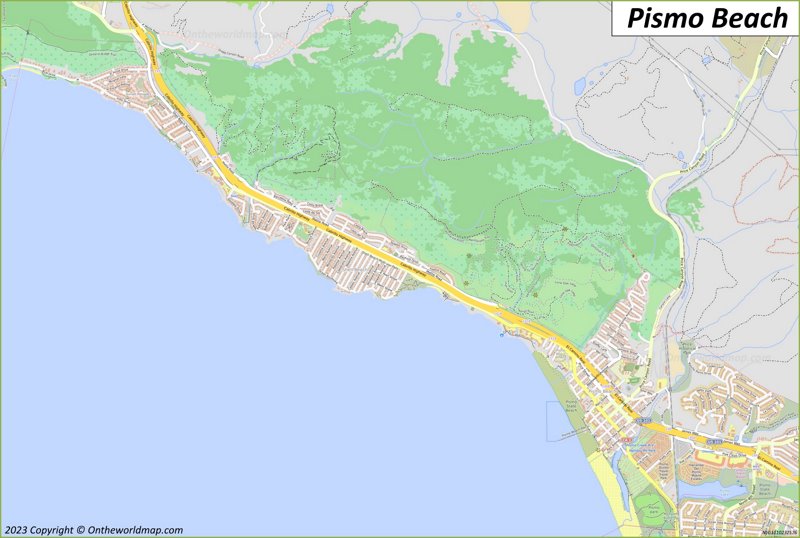 Map of Pismo Beach