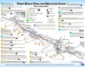 Pismo Beach Trail and Bike Lane Map