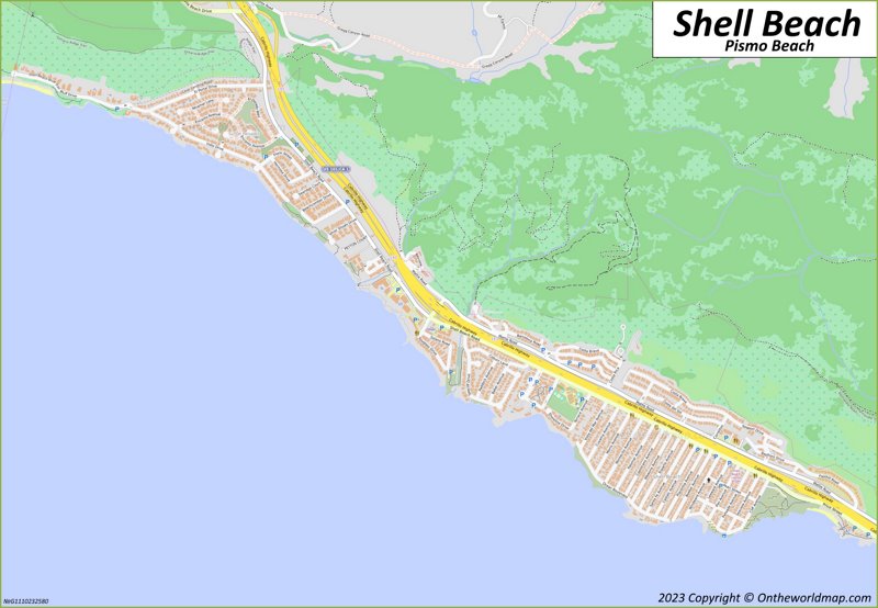 Shell Beach Map