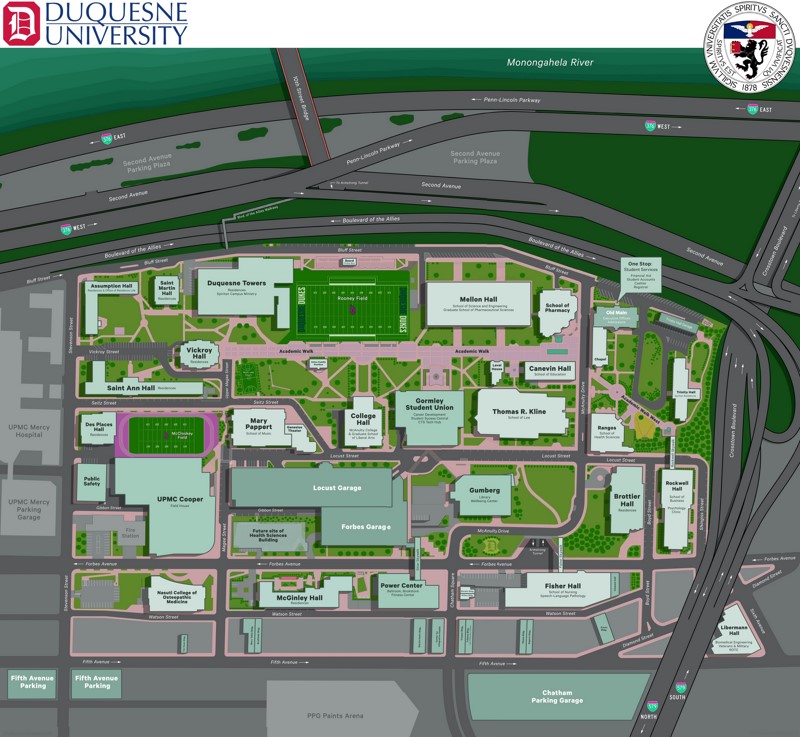 Duquesne University Campus Map