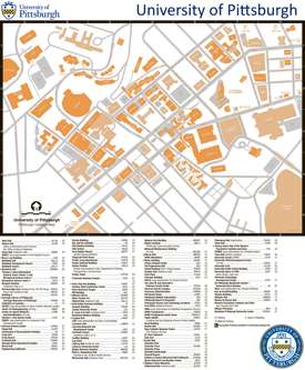 University of Pittsburgh Campus Map