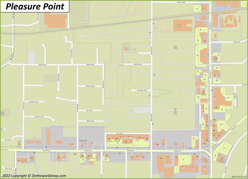 Downtown Pleasure Point Map