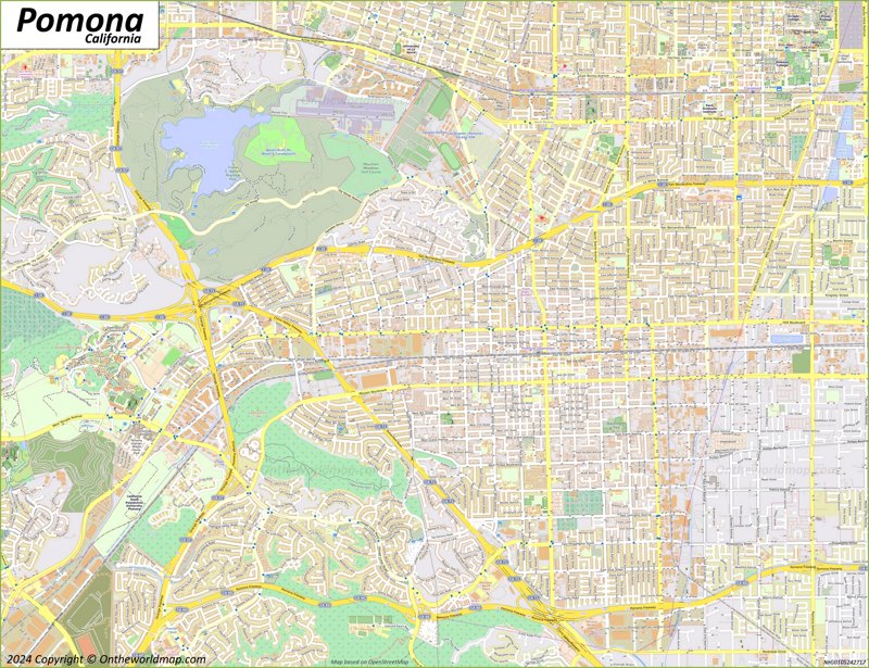 Pomona Map | California, U.S. | Discover Pomona with Detailed Maps