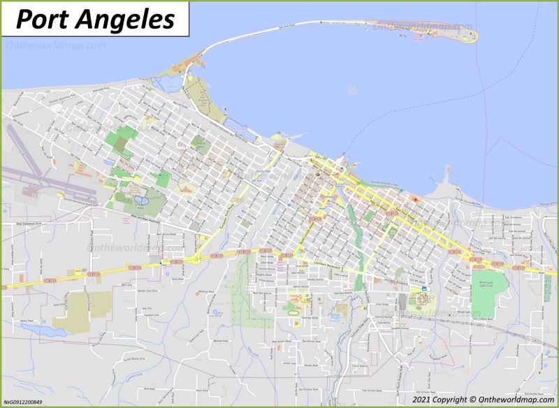 Map of Port Angeles