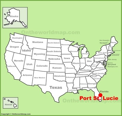 Port St. Lucie Location Map