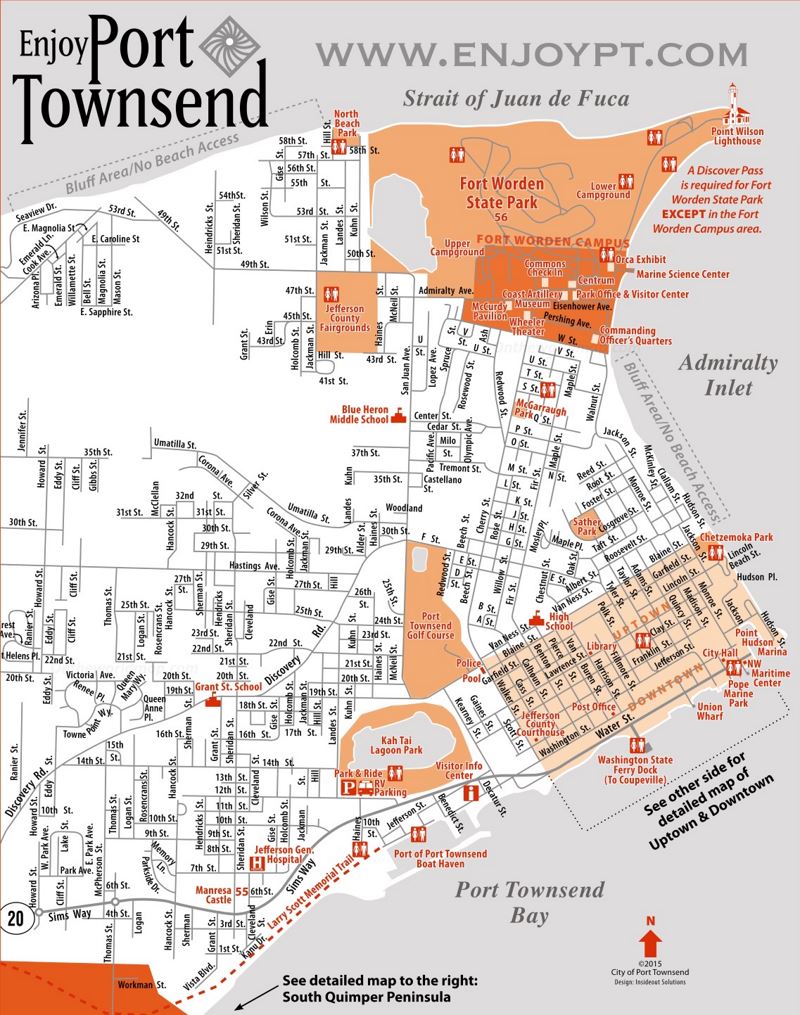Port Townsend Tourist Map
