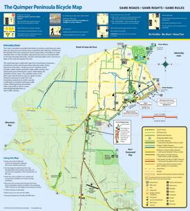 Quimper Peninsula Bike Map