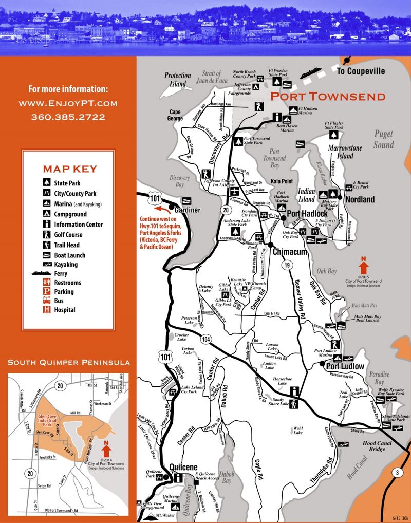 Quimper Peninsula Tourist Map