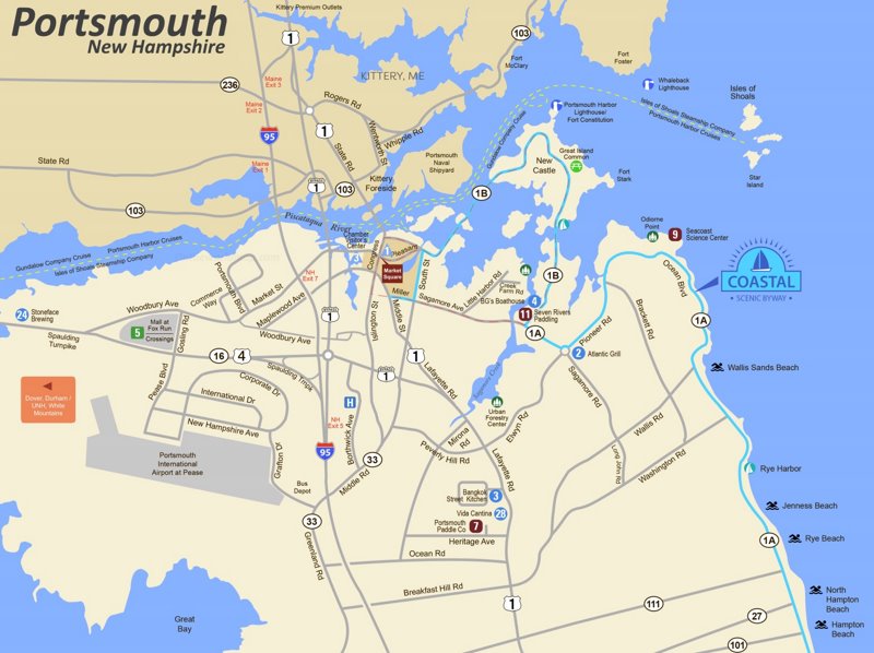 Portsmouth Area Road Map