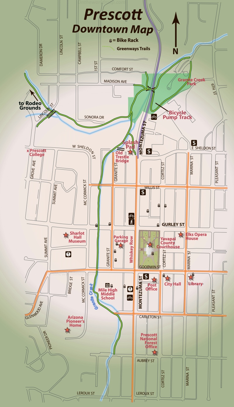 Downtown Prescott Map