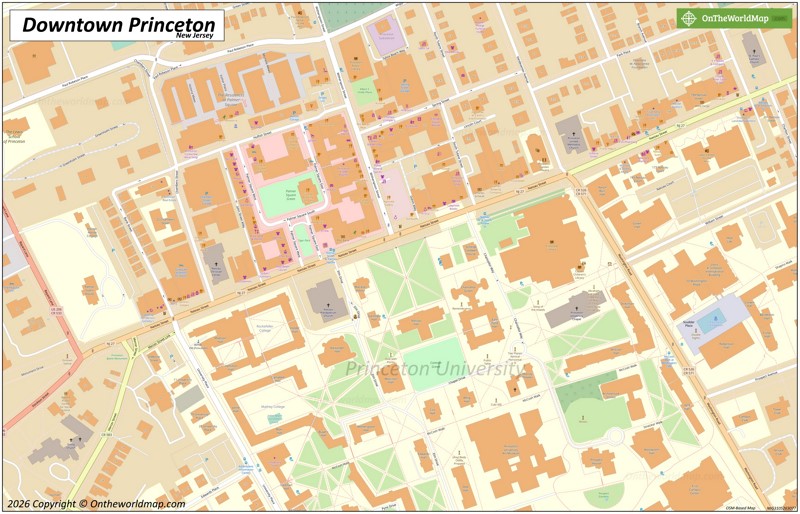 Map of Downtown Princeton