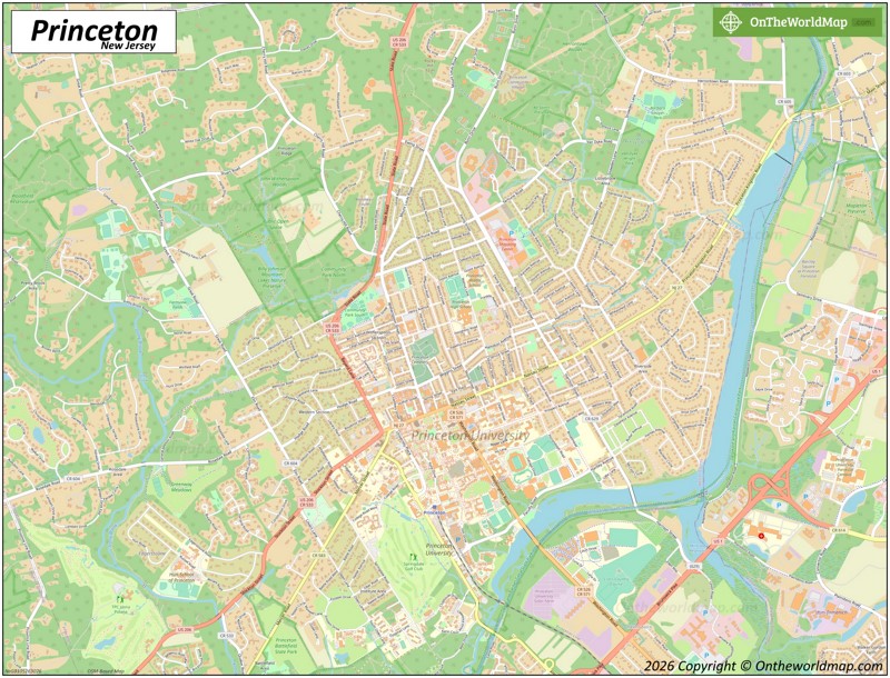 Map of Princeton