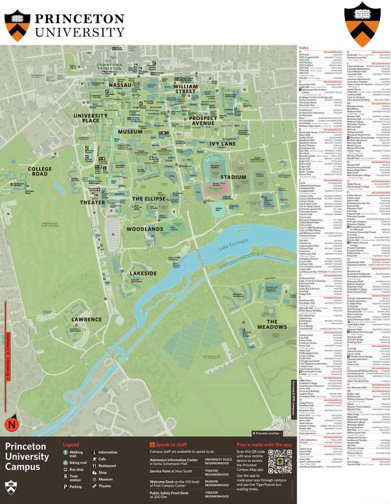 Princeton University Campus Map