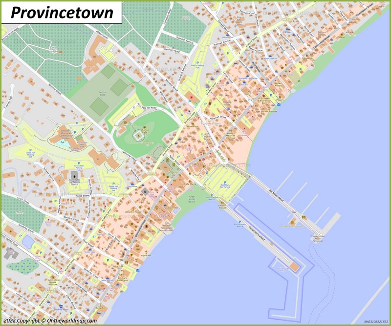 Downtown Provincetown Map