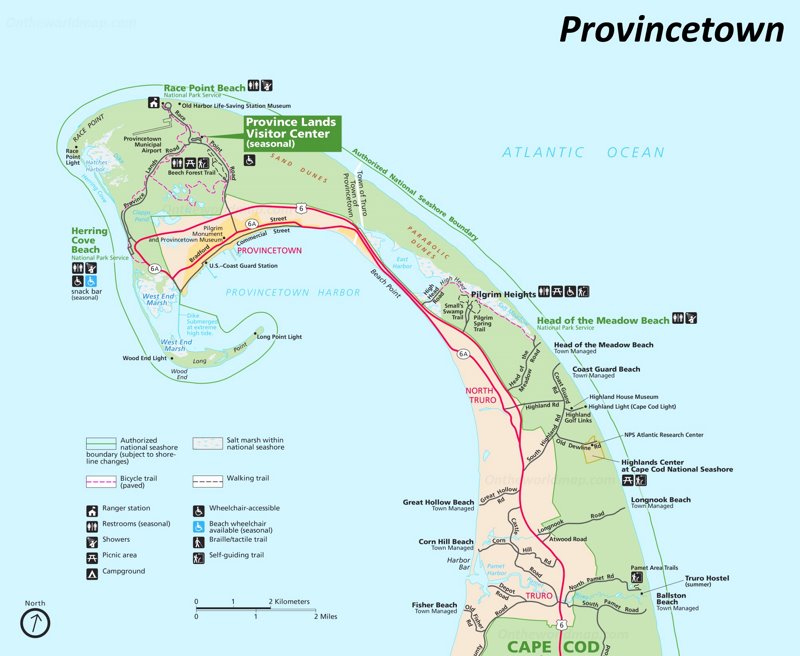 Provincetown Area Map
