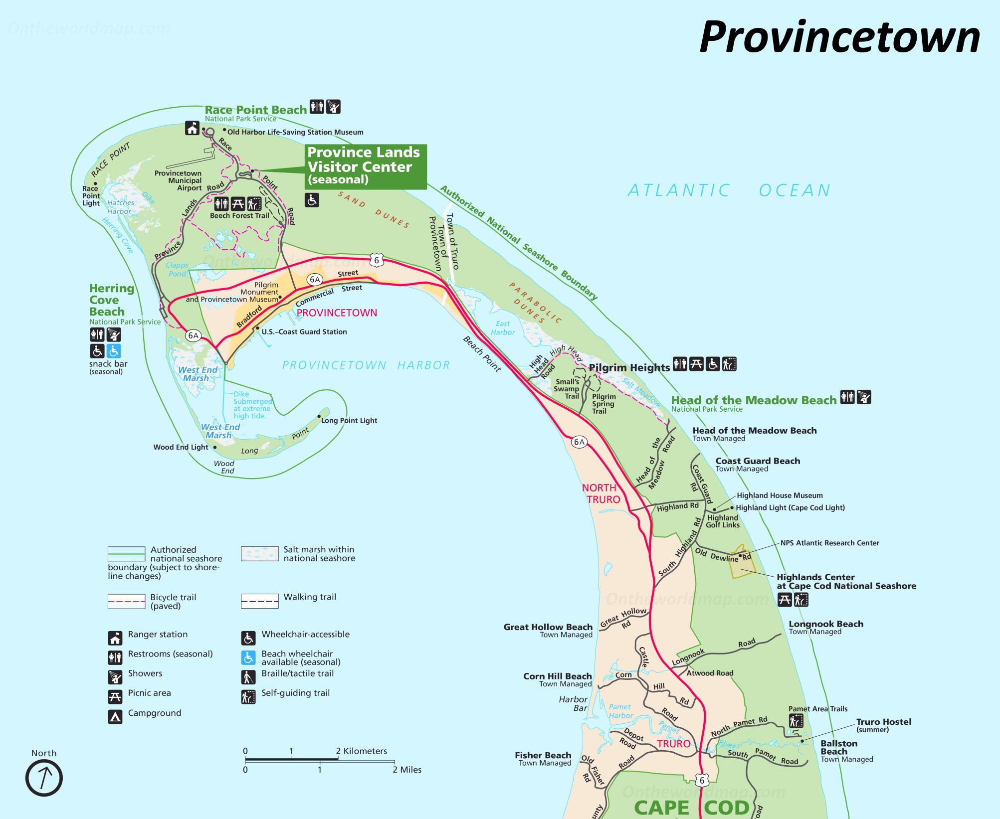 Provincetown Area Map