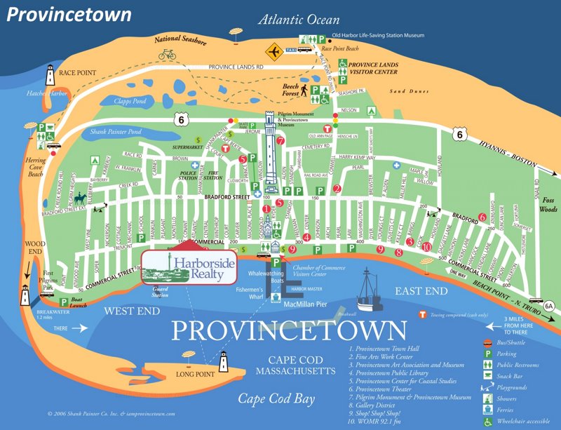 Provincetown Tourist Map Max 