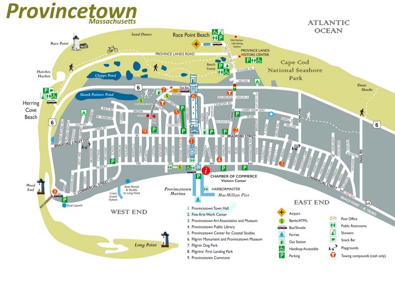 Provincetown Tourist Map