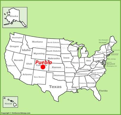 Pueblo Location Map