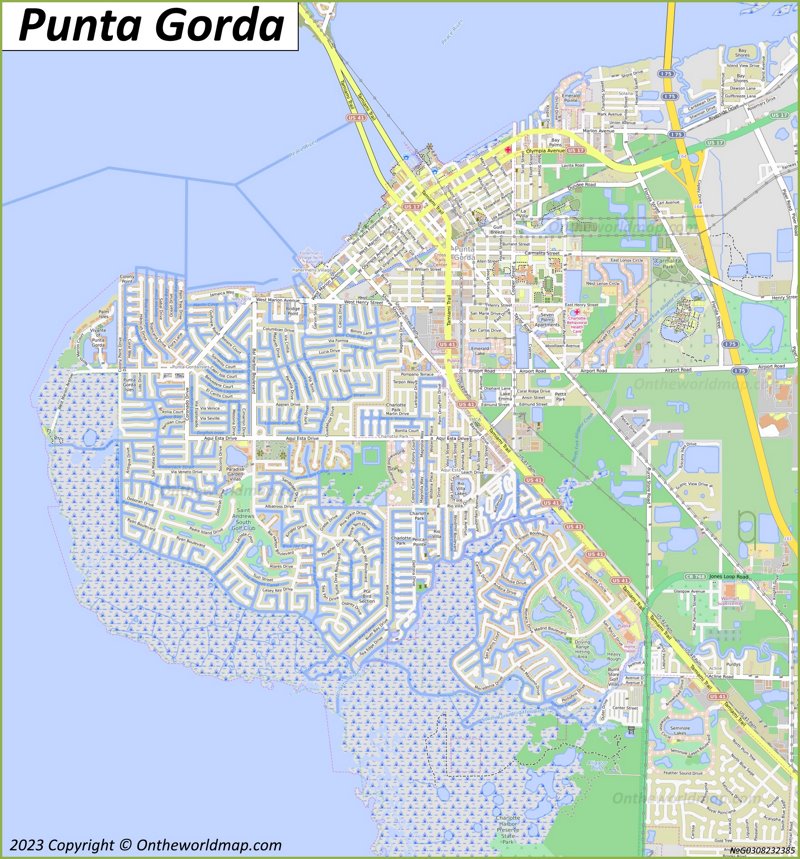Map of Punta Gorda