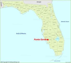 Punta Gorda Location On The Florida Map