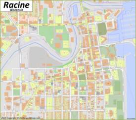 Downtown Racine Map